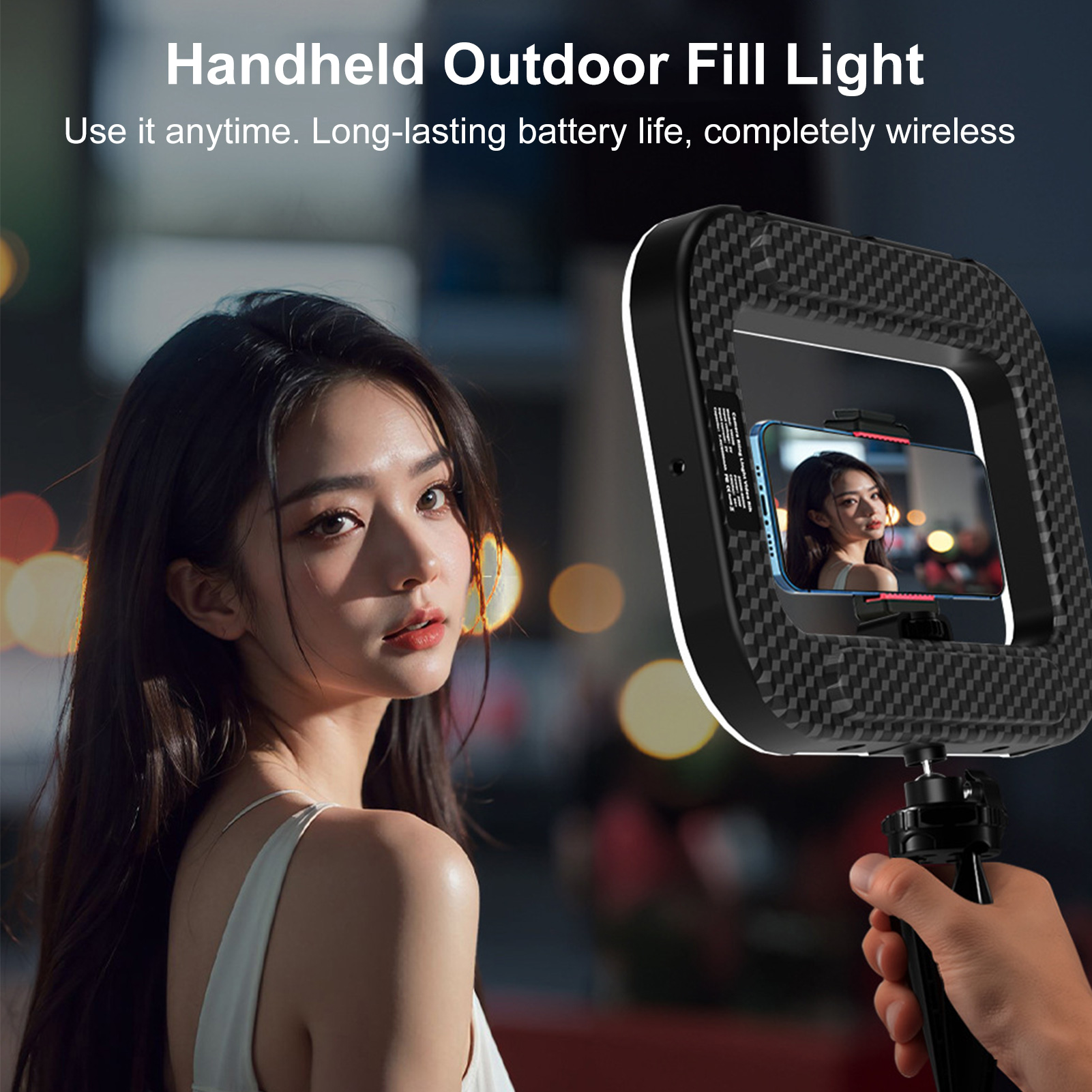 Photography Lighting Accessories - Luz de Celular Recarregável Estabilizador de