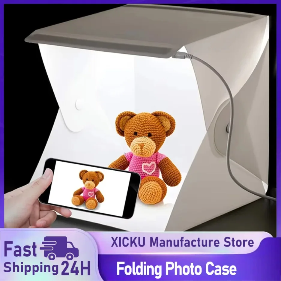 Novo mini cabine de foto dobrá - Softbox Portable Strip avaliação e preço
