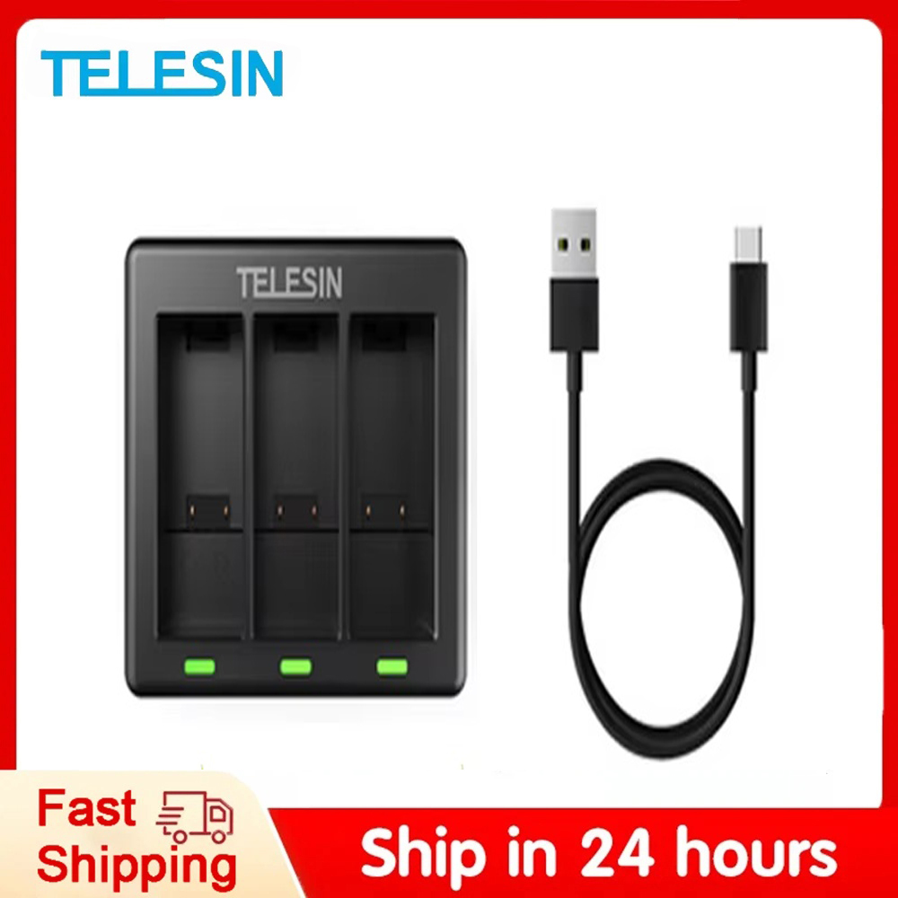 Telesin 3 maneiras carregador  - Iris Photography Led Lighting Pack avaliação e preço