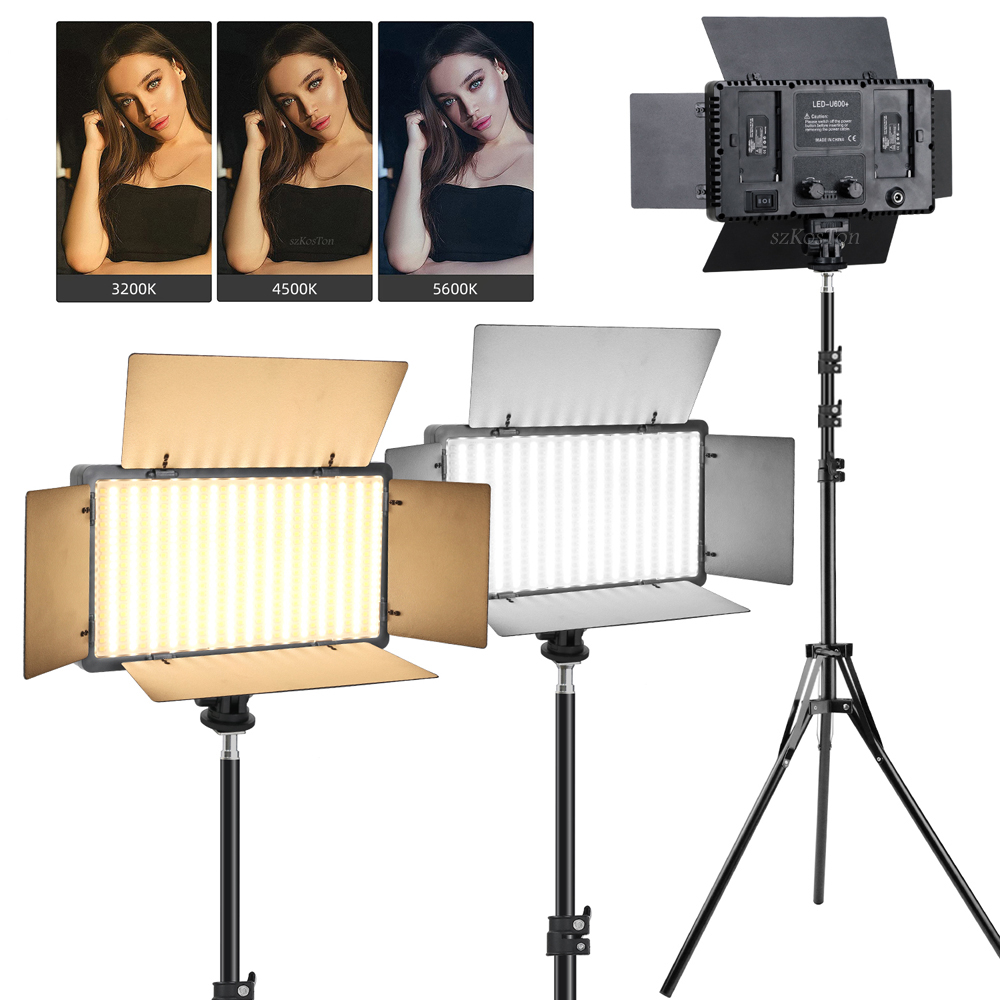 U600 led kits de luz estúdio l - Iris Photography Led Lighting Pack avaliação e preço