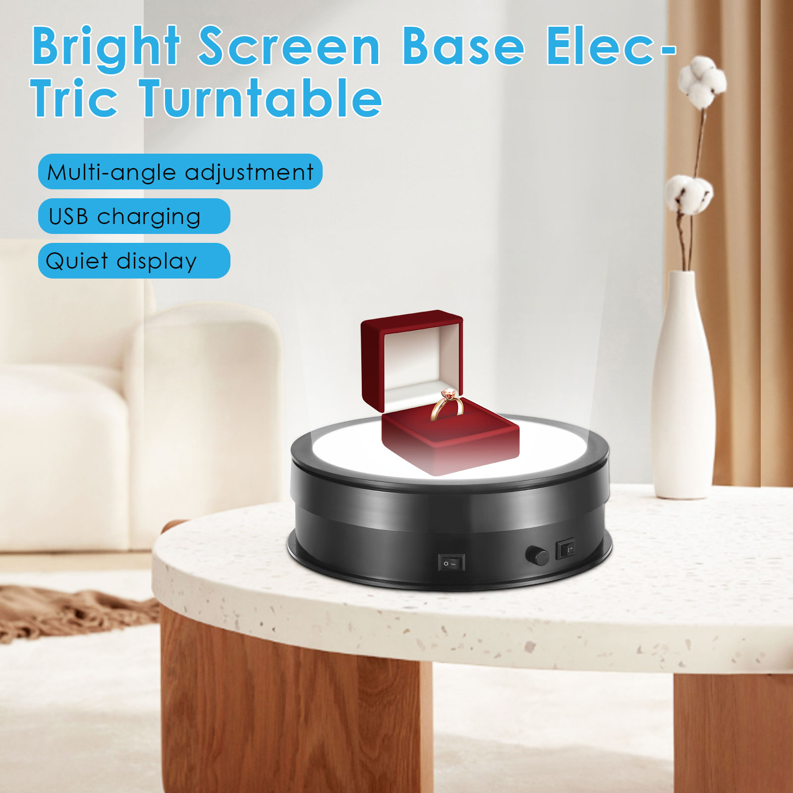 20 cm base de iluminação 360 g - Photography Lighting For Jewelry avaliação e preço