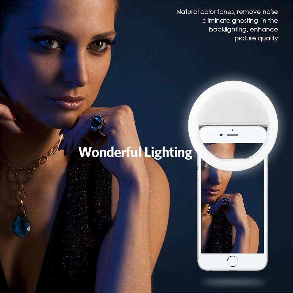 Anel de Luz para Selfie Recarr - Stand Lighting Photography avaliação e preço