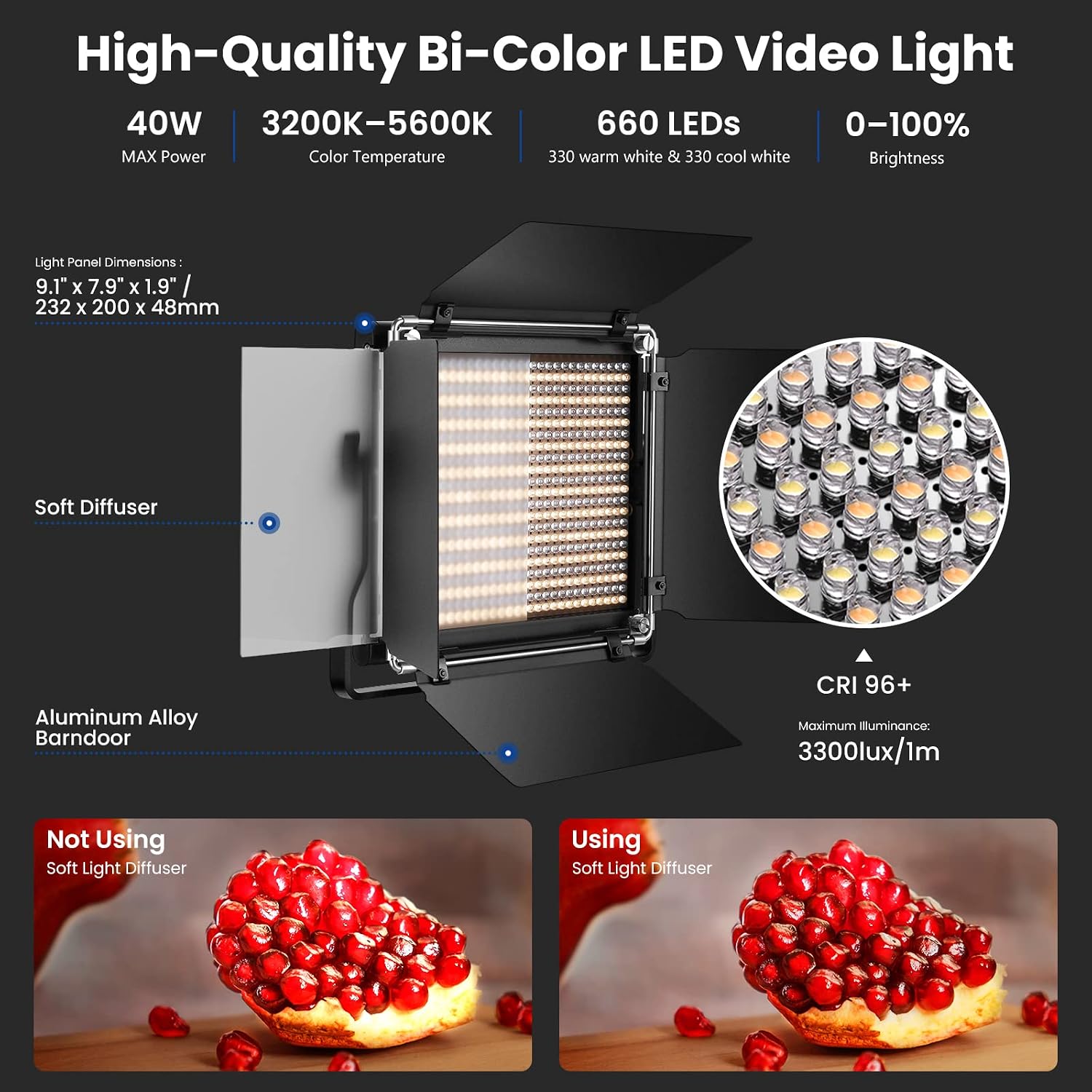 NEEWER Kit de 2 Luzes de Vídeo - Photography Lighting Kit Neewer avaliação e preço