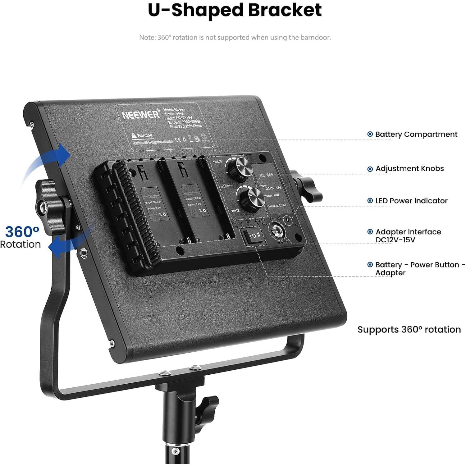 NEEWER Kit de 2 Luzes de Vídeo - Photography Lighting Kit Neewer avaliação e preço