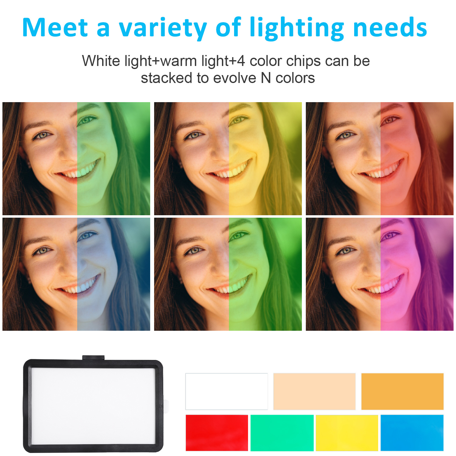 Luz LED Quadrada de 8 Polegada - Stand Lighting Photography avaliação e preço