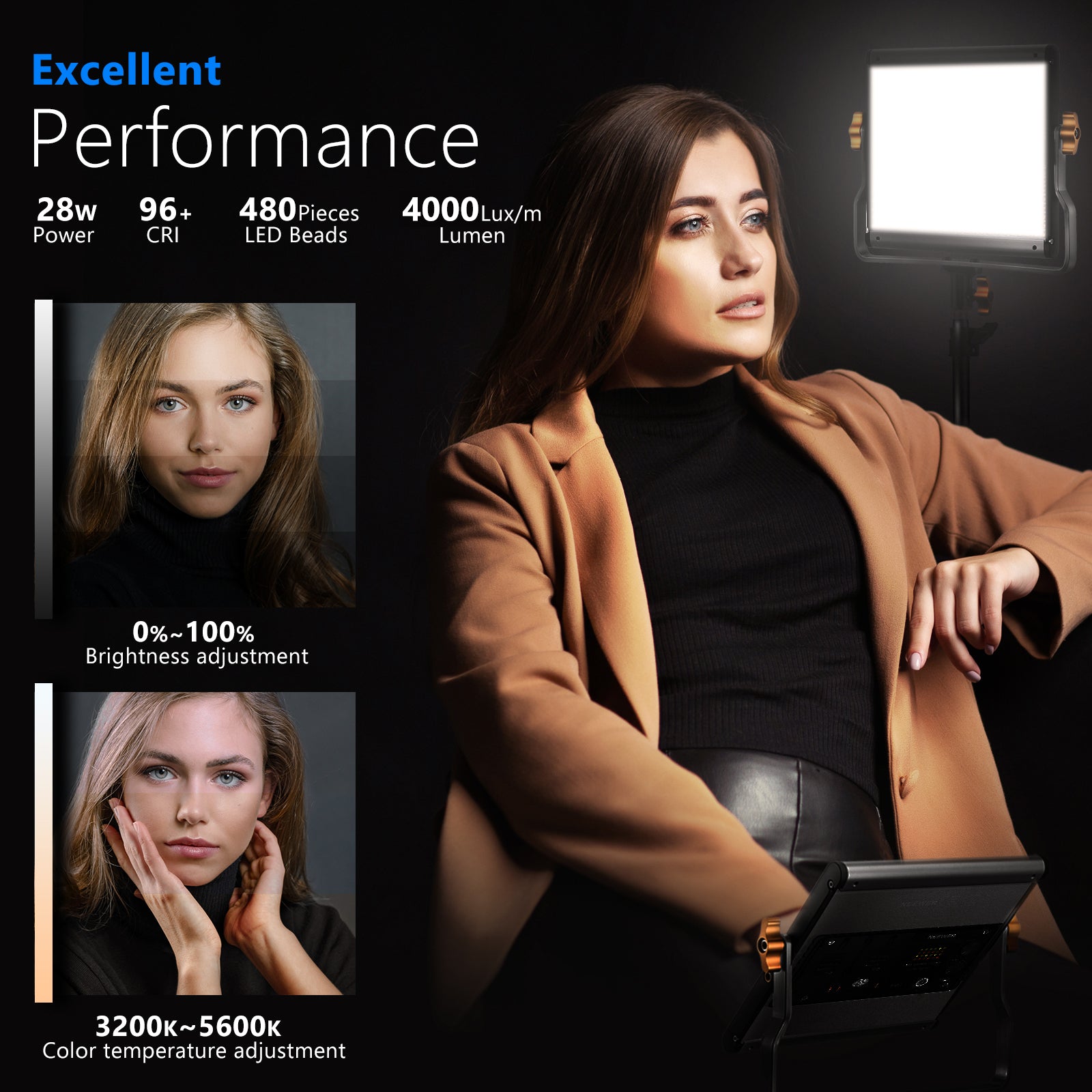 Neewer luz de vídeo profission - Photography Lighting Kit Neewer avaliação e preço